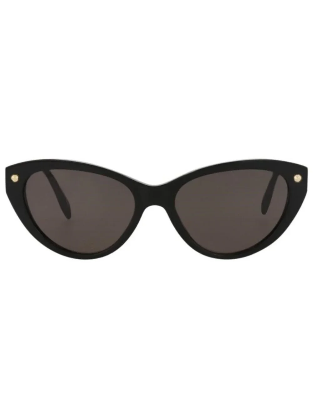 New Alexander McQueen Womens Cat Eye Black Black Grey Fashion Designer Sunglasse